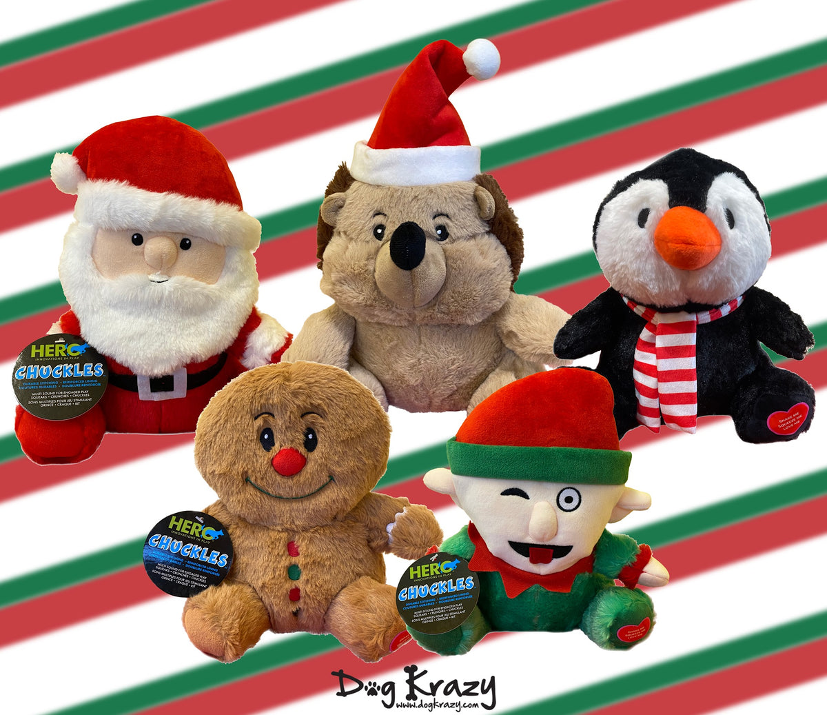 Hero Chuckles Plush Dog Toy Queenie's Pets®