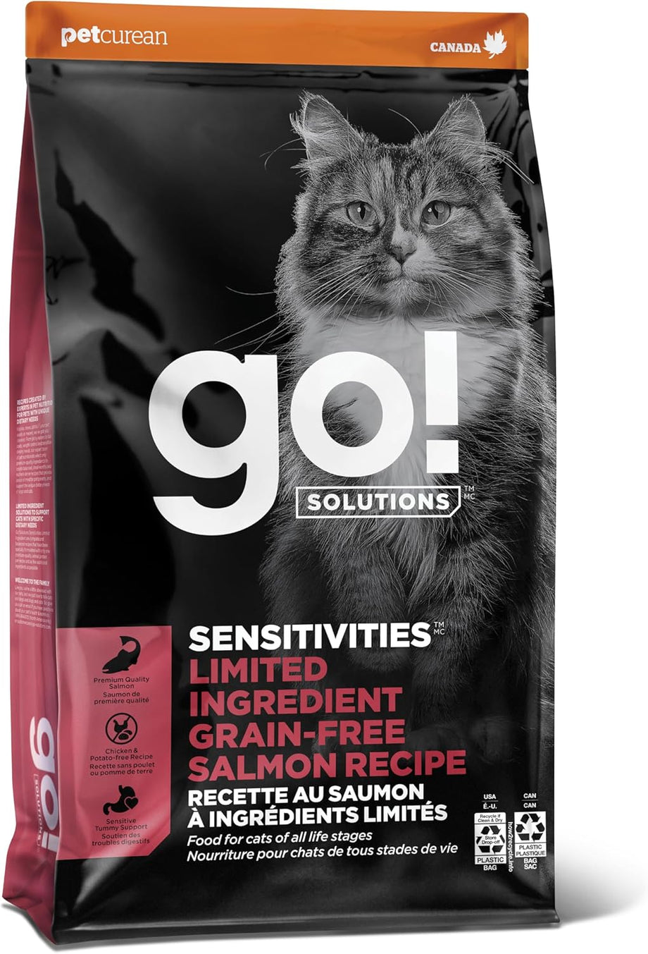 Petcurean Go! Sensitivities Limited Ingredient Salmon Recipe Dry