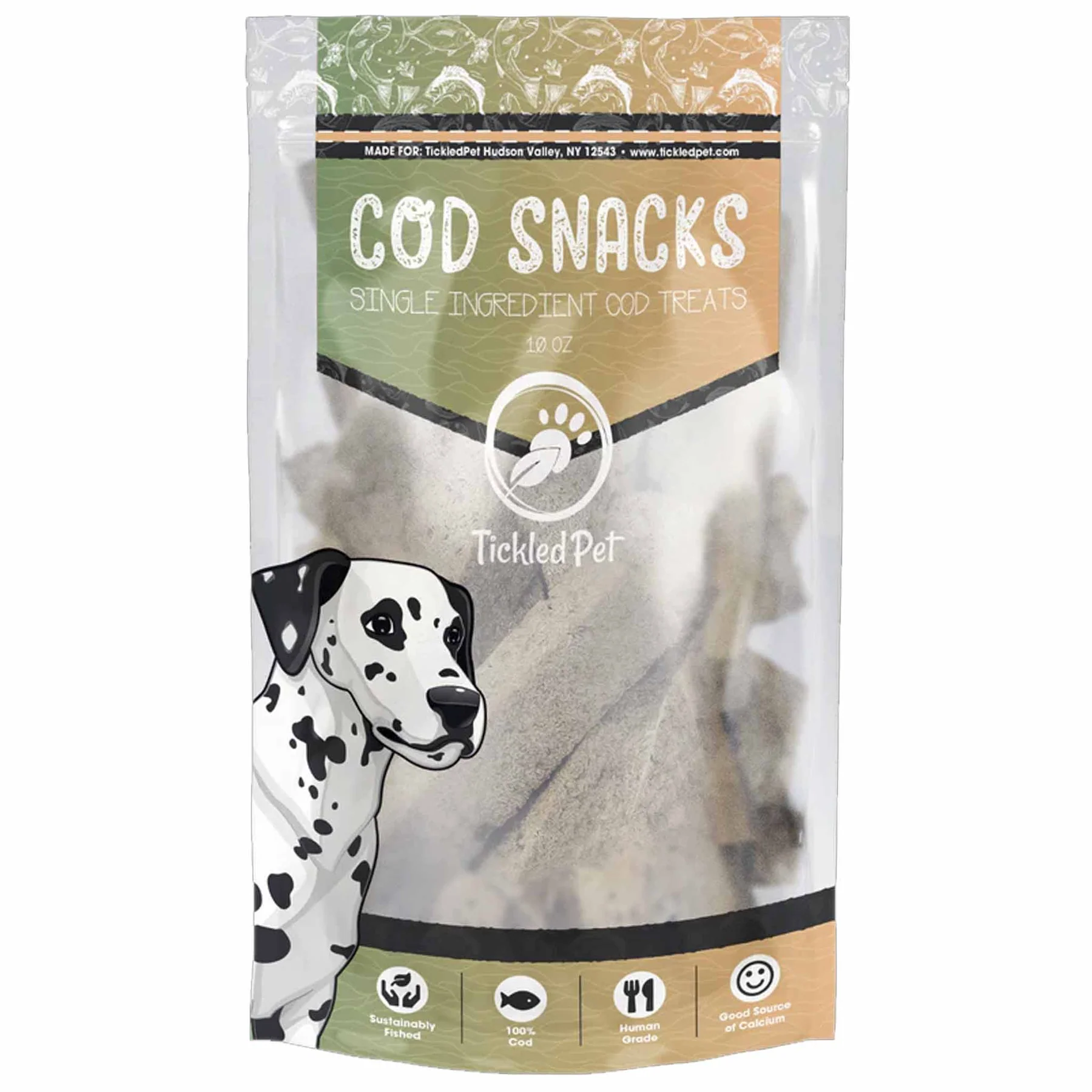 Pet Cod Tickled Pet - Cod Snacks – Queenie's Pets®