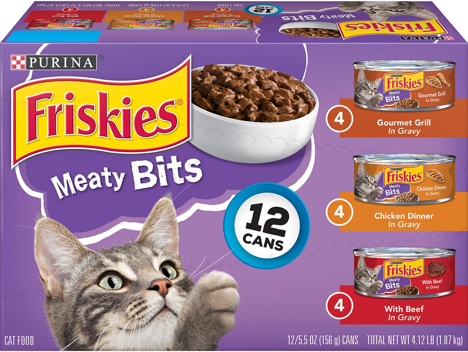 Friskies Meaty Bits Variety 2-12 Wet Cat Food – Queenie's