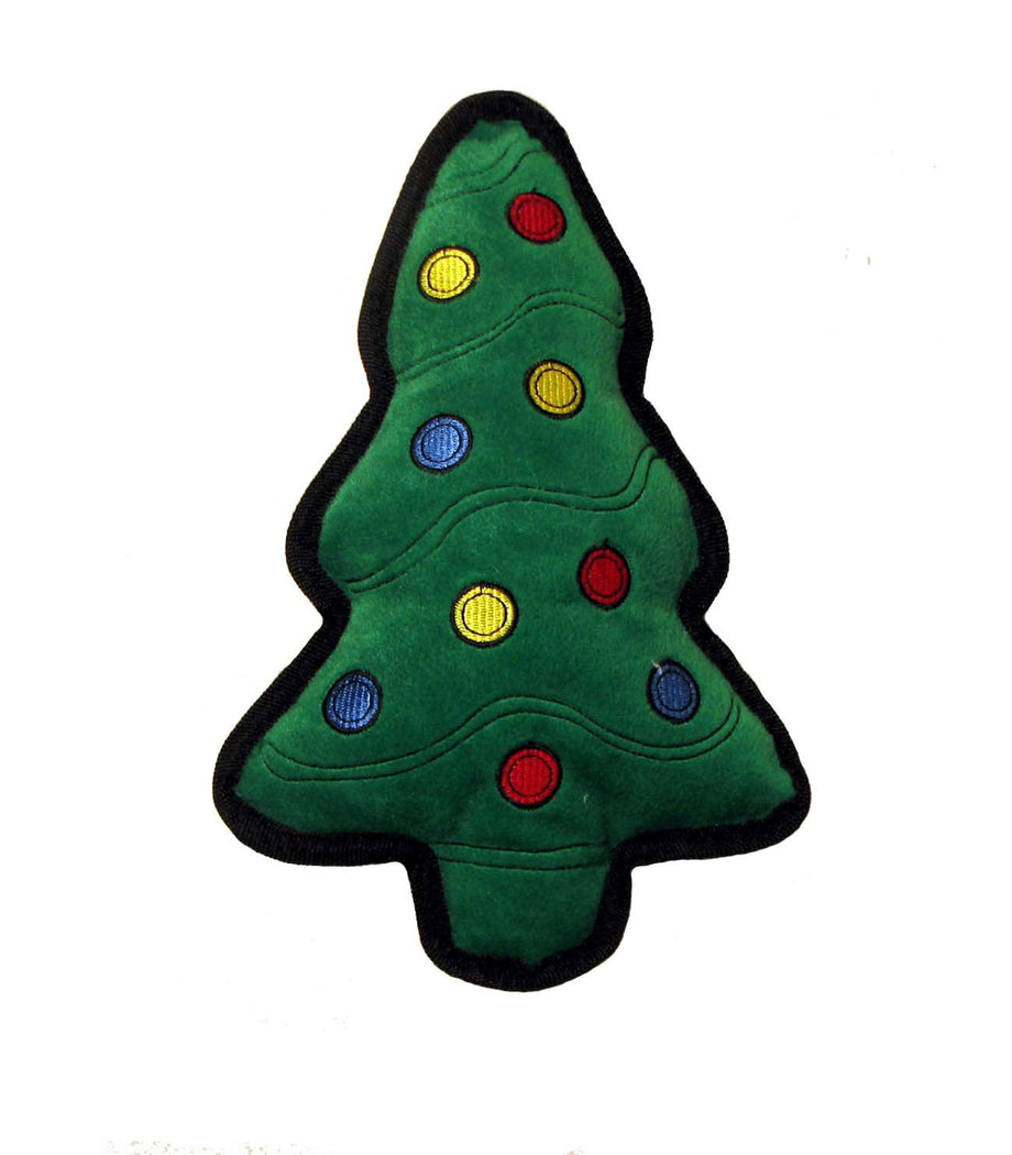 Outward Hound Holiday Plush Christmas Tree Dog Toy –