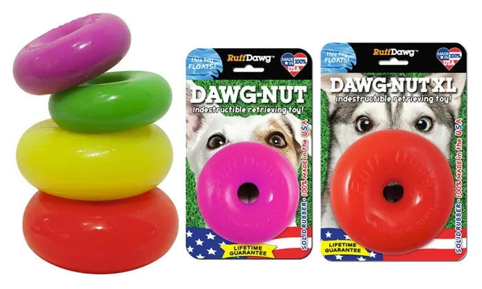 MULTIPET Nobbly Wobbly Ball Dog Toy, Color Varies, 4-in