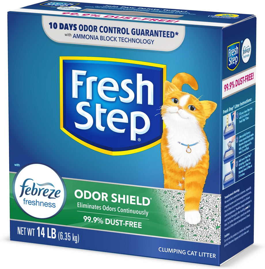 Fresh Step Febreze Odor Shield Clumping Cat Litter – Queenie's Pets®